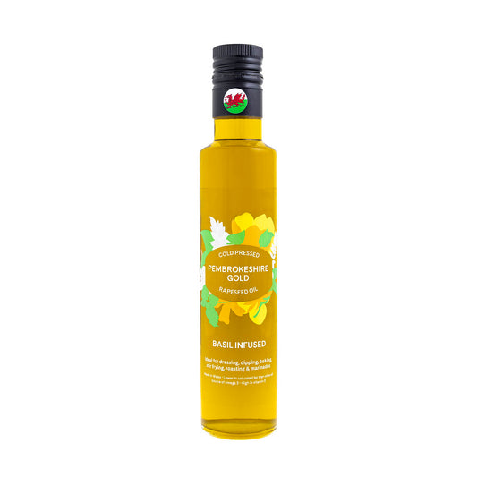 Pembrokeshire Gold Basil Infused Rapeseed Oil 250ml