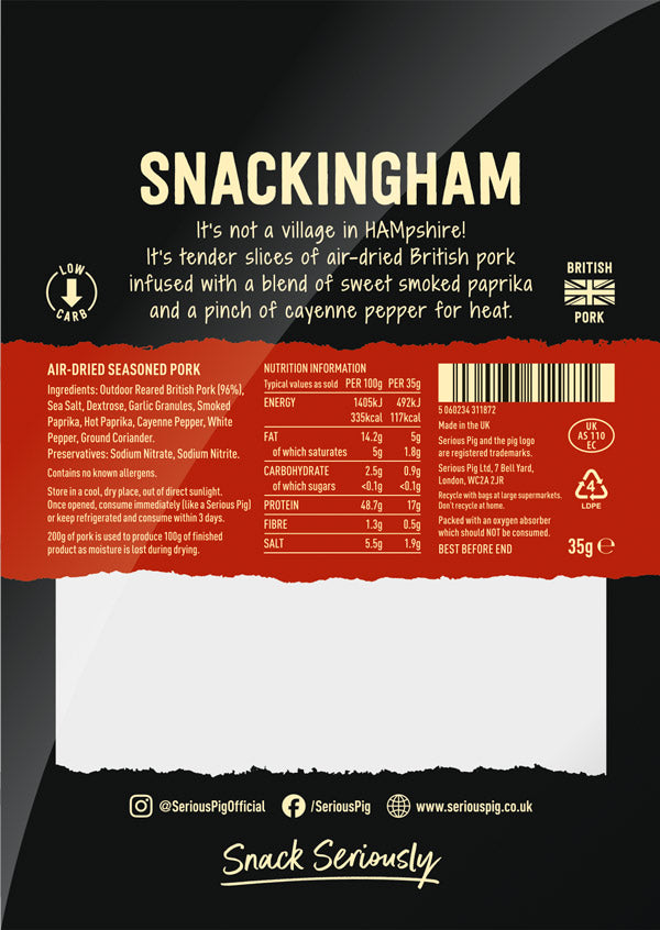 Serious Pig Snackingham "Chorizo"