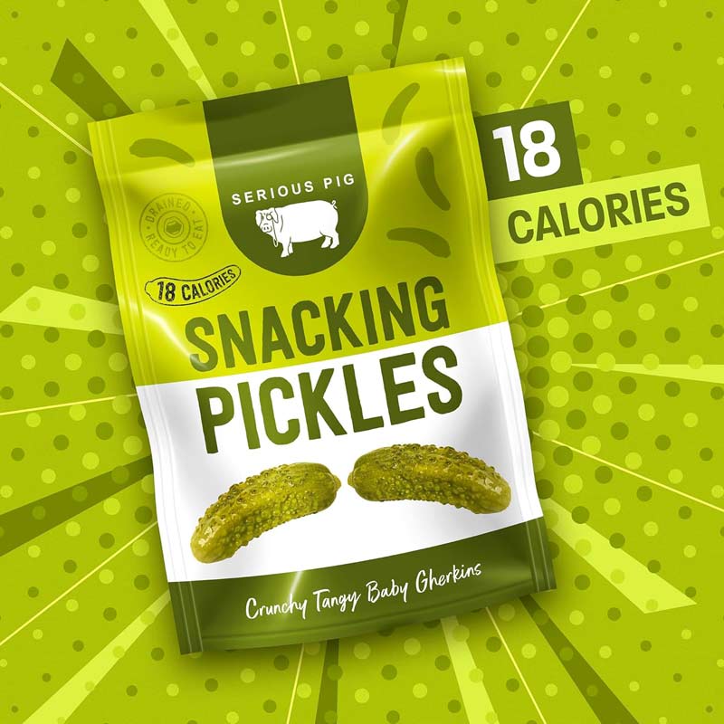 Serious Pig Snacking Pickles