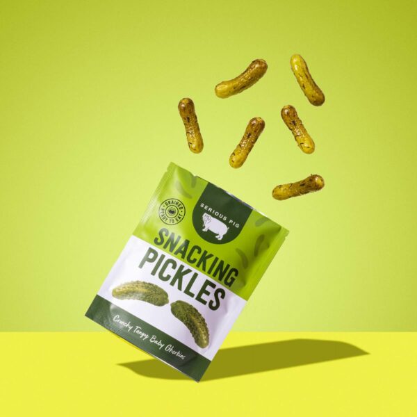 Serious Pig Snacking Pickles