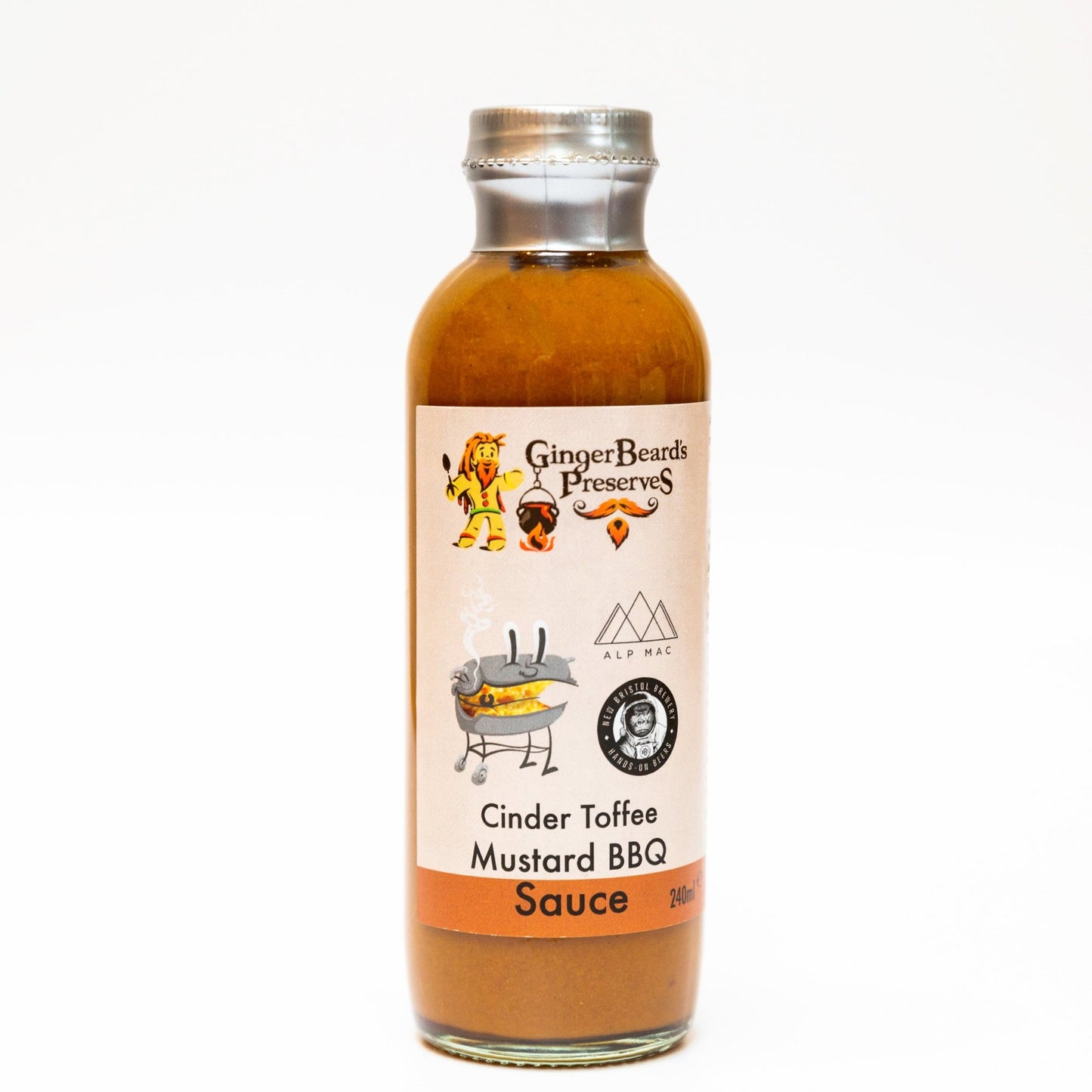 Ginger Beard's Cinder Toffee Mustard BBQ Sauce - Pembrokeshire Chilli Farm