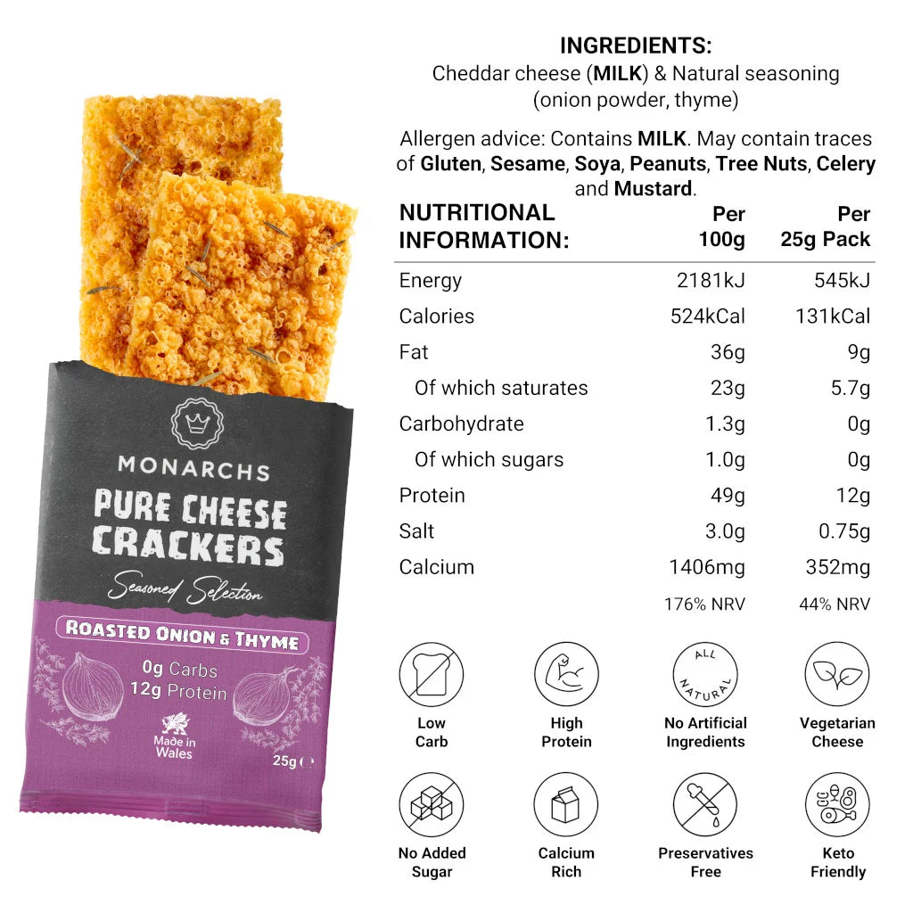 Monarch Crackers Roasted Onion & Thyme