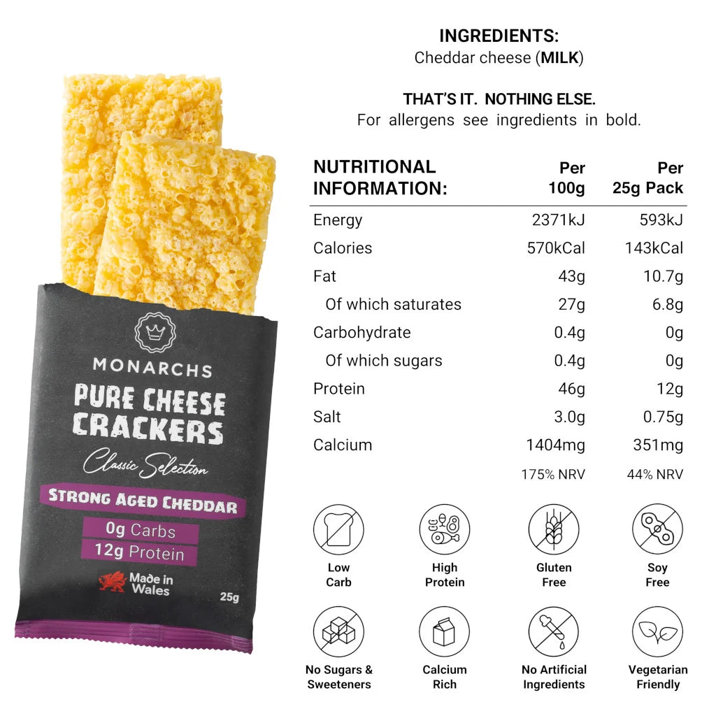 Monarch Crackers Strong Aged Cheddar