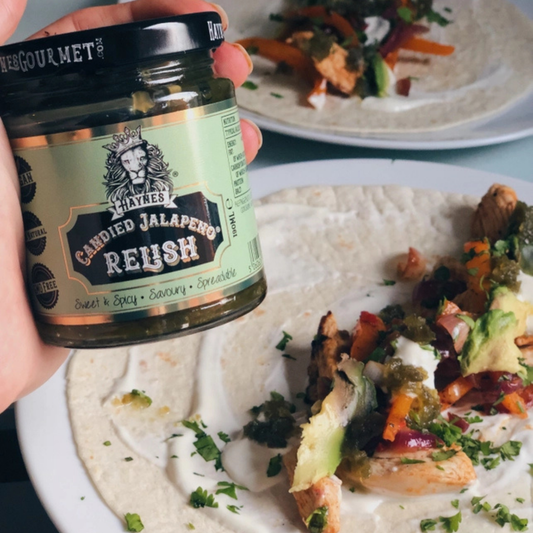 Haynes Candied Green Jalapeno Relish, Spreadable Sweet and Hot Sauce