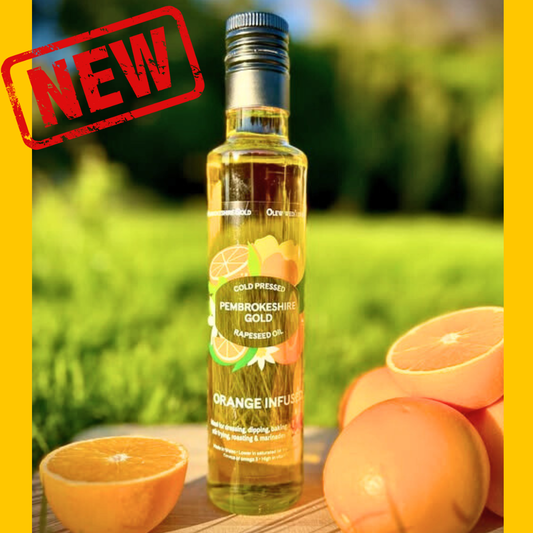 Pembrokeshire Gold Orange Infused Rapeseed Oil 250ml