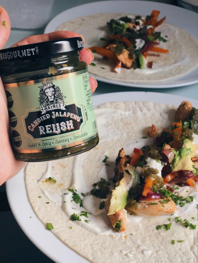 Haynes Candied Green Jalapeno Relish, Spreadable Sweet and Hot Sauce